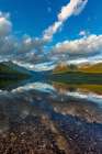 Late afternoon at Bowman Lake in Glacier National Park-Montana-USA Art Print